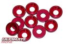 Ultimate Racing Scheiben Konisch Aluminium 3mm Rot (10 Stk.) / UR1501-R