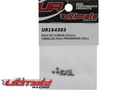 Ultimate Racing Madenschrauben M3 x 3mm (10 Stk.) / UR164303