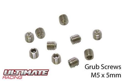 Ultimate Racing Madenschrauben M5 x 5mm (10 Stk.) / UR164505