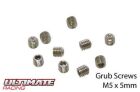 Ultimate Racing Madenschrauben M5 x 5mm (10 Stk.) / UR164505
