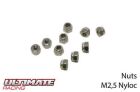Ultimate Racing Muttern M2.5 nyloc (10 Stk.) / UR165250