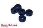 Ultimate Racing Stellringe Aluminium 4mm Blau (5 Stk.) / UR1861