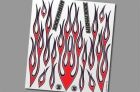 XXX Main Aufkleber Gross Scarlet Fire / XH006