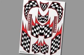 XXX Main Aufkleber Racing Checkers / XS023