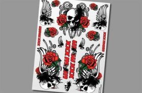 XXX Main Aufkleber Skulls & Roses / XS033