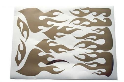 XXX Main Aufkleber Mirror Chrome Flames / XV005C