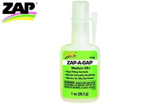 ZAP / SuperGlue Kleber ZAP-A-GAP CA+ Sekundenkleber Medium 28.3g (1 oz.) Reifenkleber / ZPT02
