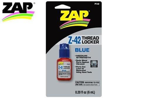 ZAP / SuperGlue Kleber Schraubensicherungslack mittelfest Z-42 Blue 6ml (.2 fl oz.) / ZPT42