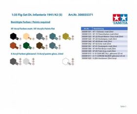 TAMIYA 1:35 Fig-Set Dt. Infanterie 1941/42 (5) / 300035371