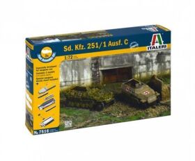 ITALERI 1:72 SD.Kfz.251/1 Ausf. C Fast Assm. Kit / 510107516