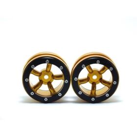 Metsafil Beadlock Wheels PT-Safari Gold/Schwarz 1.9 (2 St.) / MT0010GOB