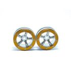Metsafil Beadlock Wheels PT-Safari Silber/Gold 1.9 (2 St.) / MT0010SGO