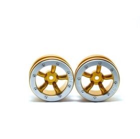 Metsafil Beadlock Wheels PT-Safari Gold/Silber 1.9 (2 St.) / MT0010GOS