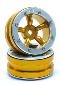 Metsafil Beadlock Wheels PT-Safari Gold/Silber 1.9 (2...