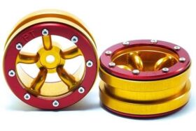 Metsafil Beadlock Wheels PT-Safari Gold/Rot 1.9 (2 St.) /...