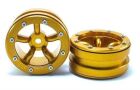 Metsafil Beadlock Wheels PT-Safari Gold/Gold 1.9 (2 St.) / MT0010GOGO