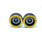 Metsafil Beadlock Wheels PT-Bullet Schwarz/Gold 1.9 (2 St.) / MT0020BGO