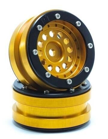 Metsafil Beadlock Wheels PT-Bullet Gold/Schwarz 1.9 (2 St.) / MT0020GOB