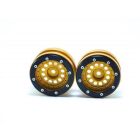 Metsafil Beadlock Wheels PT-Bullet Gold/Schwarz 1.9 (2 St.) / MT0020GOB