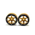 Metsafil Beadlock Wheels PT- Slingshot Gold/Schwarz 1.9 (2 St.) / MT0030GOB