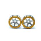 Metsafil Beadlock Wheels PT- Slingshot Silber/Gold 1.9 (2 St.) / MT0030SGO