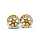 Metsafil Beadlock Wheels PT- Slingshot Gold/Silber 1.9 (2 St.) / MT0030GOS
