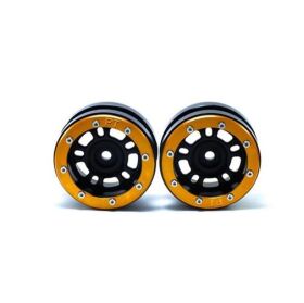 Metsafil Beadlock Wheels PT- Distractor Schwarz/Gold 1.9 (2 St.) / MT0040BGO