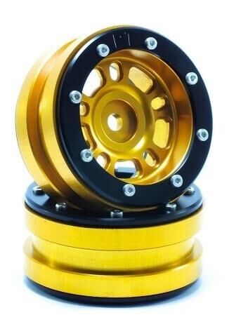 Metsafil Beadlock Wheels PT- Distractor Gold/Schwarz 1.9 (2 St.) / MT0040GOB