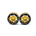 Metsafil Beadlock Wheels PT- Distractor Gold/Schwarz 1.9 (2 St.) / MT0040GOB