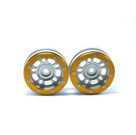 Metsafil Beadlock Wheels PT- Distractor Silber/Gold 1.9 (2 St.) / MT0040SGO