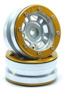 Metsafil Beadlock Wheels PT- Distractor Silber/Gold 1.9 (2 St.) / MT0040SGO