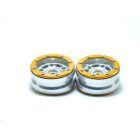 Metsafil Beadlock Wheels PT- Distractor Silber/Gold 1.9 (2 St.) / MT0040SGO