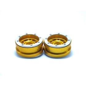 Metsafil Beadlock Wheels PT- Distractor Gold/Silber 1.9 (2 St.) / MT0040GOS