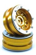 Metsafil Beadlock Wheels PT- Distractor Gold/Silber 1.9 (2 St.) / MT0040GOS