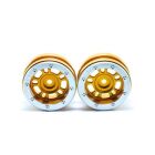 Metsafil Beadlock Wheels PT- Distractor Gold/Silber 1.9 (2 St.) / MT0040GOS
