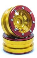 Metsafil Beadlock Wheels PT- Distractor Gold/Rot 1.9 (2 St.) / MT0040GOR