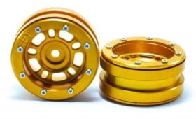 Metsafil Beadlock Wheels PT- Distractor Gold/Gold 1.9 (2...