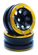 Metsafil Beadlock Wheels PT- Ecohole Schwarz/Gold 1.9 (2 St.) / MT0050BGO