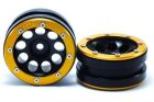 Metsafil Beadlock Wheels PT- Ecohole Schwarz/Gold 1.9 (2 St.) / MT0050BGO