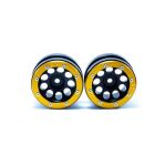 Metsafil Beadlock Wheels PT- Ecohole Schwarz/Gold 1.9 (2 St.) / MT0050BGO