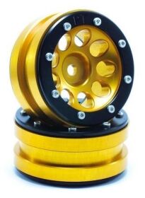 Metsafil Beadlock Wheels PT- Ecohole Gold/Schwarz 1.9 (2...