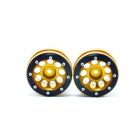 Metsafil Beadlock Wheels PT- Ecohole Gold/Schwarz 1.9 (2 St.) / MT0050GOB