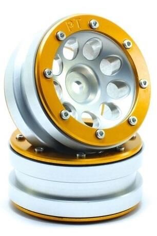 Metsafil Beadlock Wheels PT- Ecohole Silber/Gold 1.9 (2 St.) / MT0050SGO