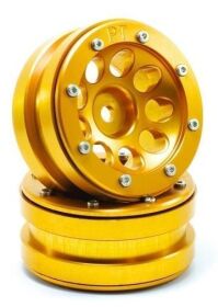 Metsafil Beadlock Wheels PT- Ecohole Gold/Gold 1.9 (2...