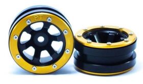 Metsafil Beadlock Wheels PT- Claw Schwarz/Gold 1.9 (2...