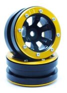 Metsafil Beadlock Wheels PT- Claw Schwarz/Gold 1.9 (2 St.) / MT0060BGO