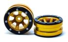 Metsafil Beadlock Wheels PT- Claw Gold/Schwarz 1.9 (2 St.) / MT0060GOB