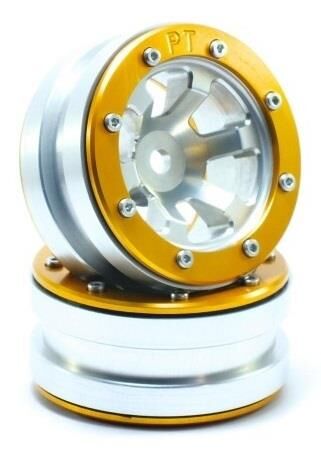 Metsafil Beadlock Wheels PT- Claw Silber/Gold 1.9 (2 St.) / MT0060SGO