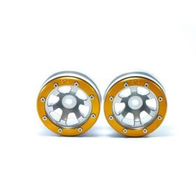 Metsafil Beadlock Wheels PT- Claw Silber/Gold 1.9 (2 St.) / MT0060SGO