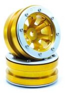 Metsafil Beadlock Wheels PT- Claw Gold/Silber 1.9 (2 St.) / MT0060GOS